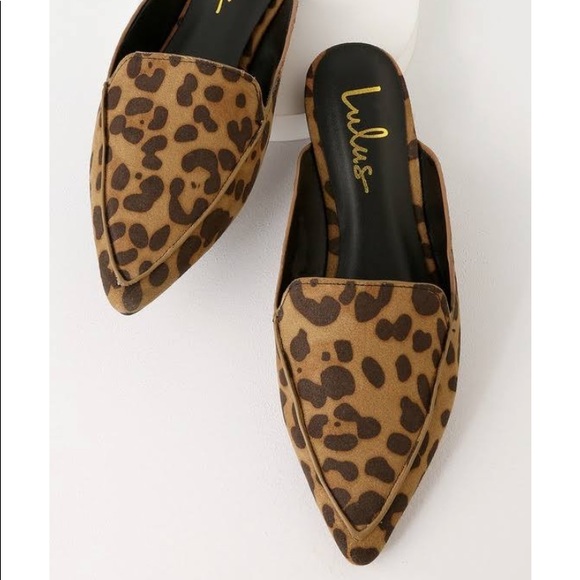 Lulus Brown Joelle Leopard Suede Loafer NWOT - Picture 3 of 4